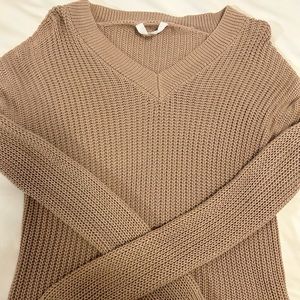Light Brown Loose-fit Sweater